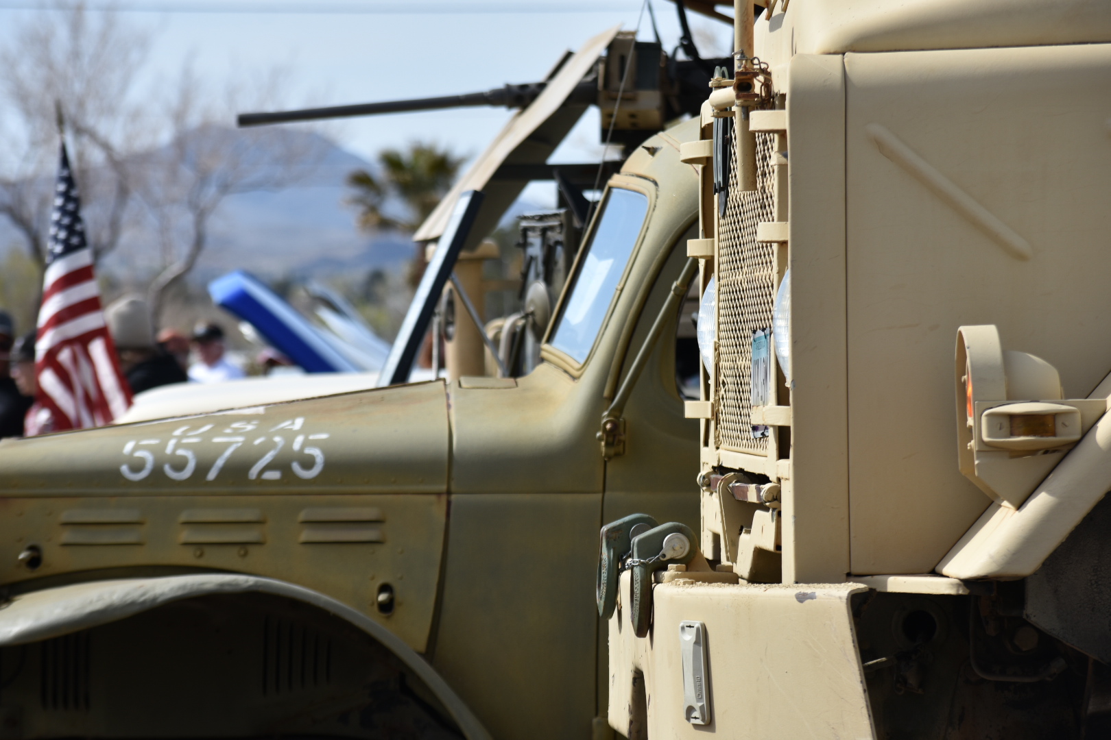 A close up of the side of a truck